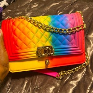 Rainbow, heavy duty purse